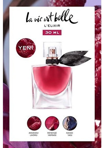 La Vie Est Belle Elixir EDP 30 ml Kadın Çiçeksi Koku ile Mutluluğun Parfümü