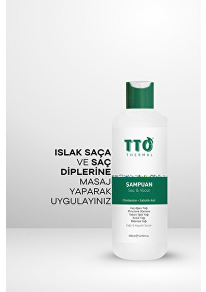 Saç Ve Vücut Şampuanı 500 ml Beyaz Besleyici Etkili Çay Ağacı Yağı İçeren Normal Saçlar İçin