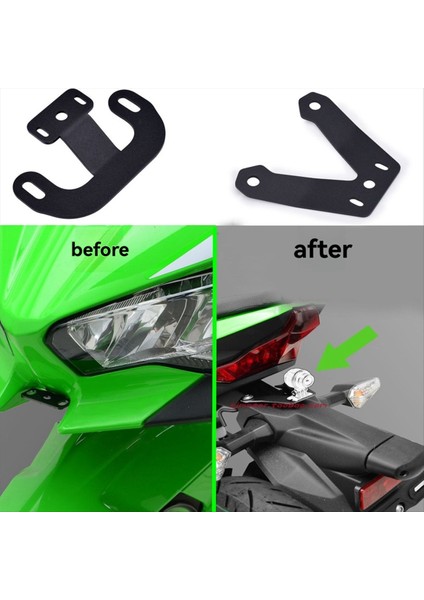 Motosiklet Aksesuarları Gezinme Braketi Ön/arka Dvr Veri Kayıt Kavrağı Kawasaki NINJA500 Ninja 500 2024 (Yurt Dışından) fiyatları