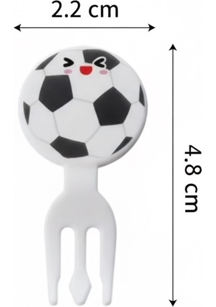 Spor Topları Desenli Mini Çatal Seti – 8 Adet Atıştırmalık ve Sunum Çatalı modelleri