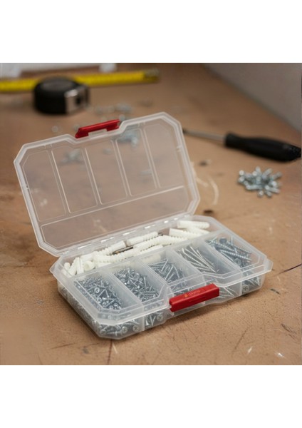 Vida ve Dübel Seti 10’lu + Organizer Kutu | Çok Amaçlı Montaj ve Tamir Seti