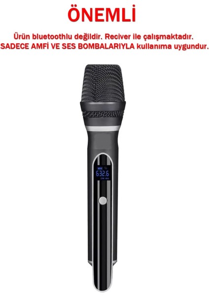 Wn-07 | Kablosuz Mikrofon Seti – Vhf 220–270 Mhz Wireless El Mikrofonu ve Kafa Mikrofonlu Verici, 6.3 mm Çıkışlı, 30–50 Metre Çekim indirimleri