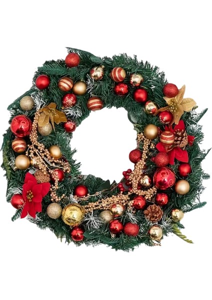 50 Adet 40MM Kırmızı Altın Beyaz Noel Ağacı Süs Topları Seti | 9 Farklı Desen & Hafif Dayanıklı Yılbaşı Dekoru modelleri