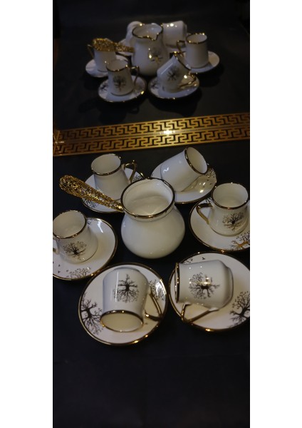 Interlife 13 Parça Cezveli Kahve Fincanı Takımı