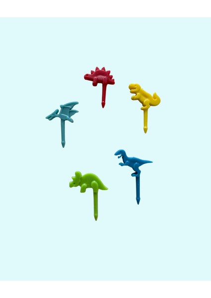 10'lu Renkli Dinozor Çocuk Kürdan/çatal Seti – 3,5 cm fiyatları