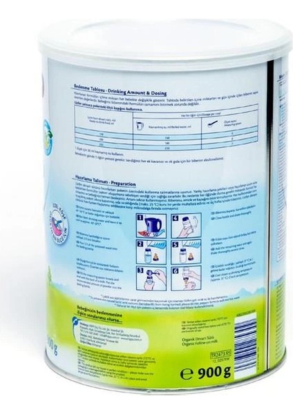 2 Organik Combiotic Devam Sütü 800 gr