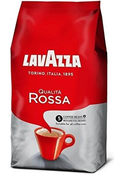 Qualita Rossa 1kg Çekirdek Kahve İtalyan Menşeli Çikolata Aromalı Zengin Lezzet fırsatları