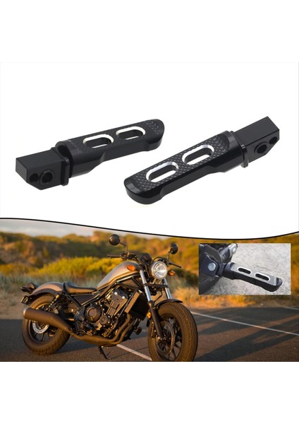 Motosiklet Yolcu Ayak Pegs Pedallar Honda Için Genişletici CMX300 CMX500 2017-2023 Rebel 300 500 Için Arka Ayak Tabanları (Yurt Dışından) indirimleri