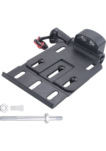 Motosiklet Teleskopik Katlama LED Işık Yan Montaj Plaka Tutucu Harley Dyna Fat Boy Sportster 883 1200 Xl 07-16 Siyah (Yurt Dışından) modelleri