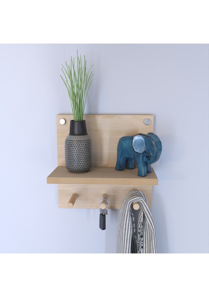 Şık ve Fonksiyonel Duvar Askılığı – Raf Seti | Dekoratif & Çok Amaçlı Kullanım