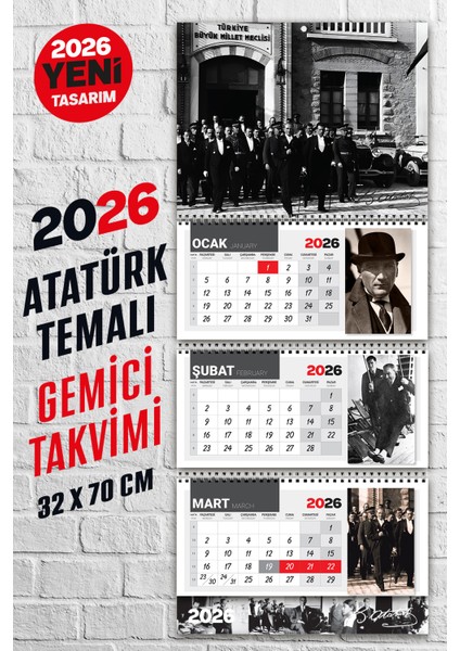 2025 Gemici Atatürk Takvimi