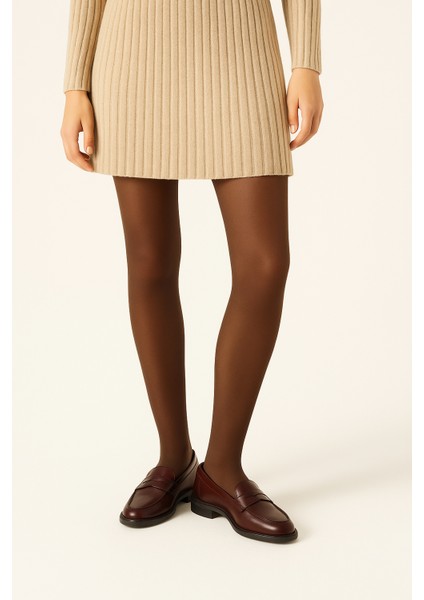 Kadın 90 Den Opak Külotlu Çorap Kahverengi modelleri
