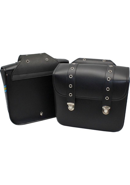 1 Çift Motosiklet Retro Saddlebag Pu Yan Torbalar Depolama Torbaları Tail Torbalar Evrensel Depolama Alet Parçaları (Yurt Dışından)