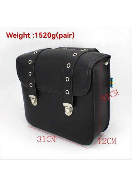 1 Çift Motosiklet Retro Saddlebag Pu Yan Torbalar Depolama Torbaları Tail Torbalar Evrensel Depolama Alet Parçaları (Yurt Dışından) modelleri