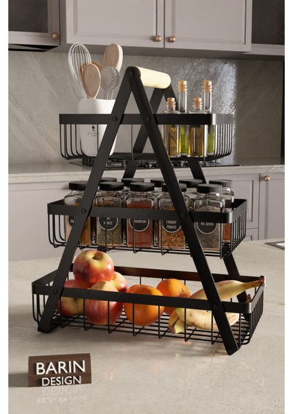 3 Katlı Metal Telli Mutfak Düzenleyici Raf – Çok Amaçlı Organizer fiyatları