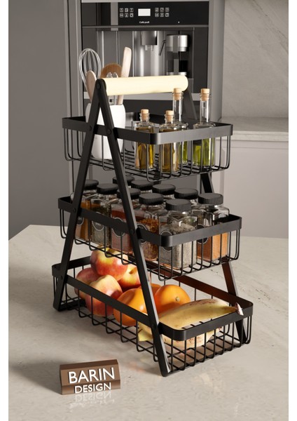 3 Katlı Metal Telli Mutfak Düzenleyici Raf – Çok Amaçlı Organizer modelleri