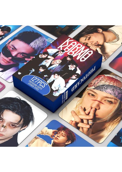 Stray Kıds '' Karma '' Çift Yön Baskılı Lomo Card Seti