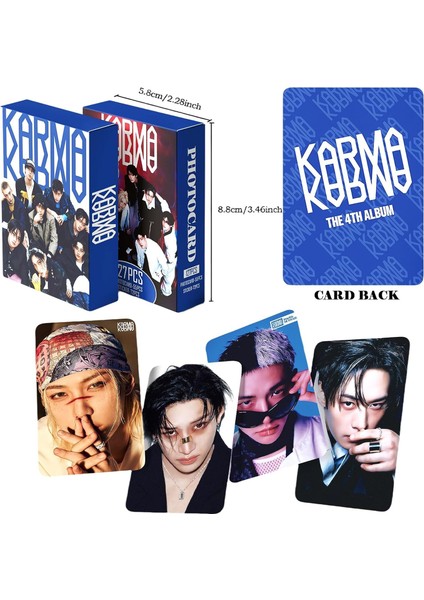 Stray Kıds '' Karma '' Çift Yön Baskılı Lomo Card Seti indirimleri