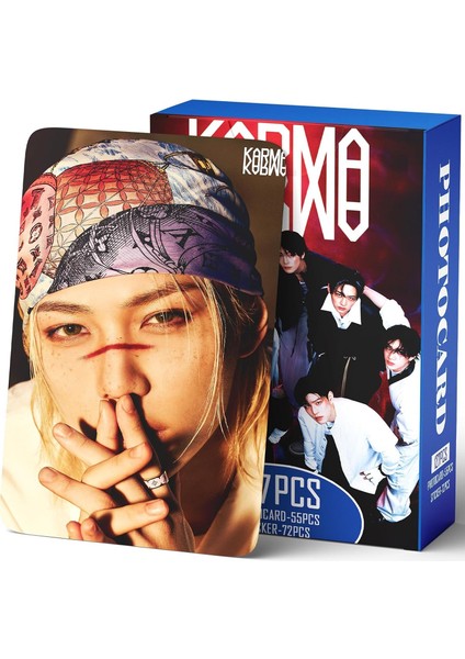 Stray Kıds '' Karma '' Çift Yön Baskılı Lomo Card Seti