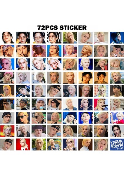 Stray Kıds Felix '' Karma '' Çift Yön Baskılı Lomo Card Seti fırsatları