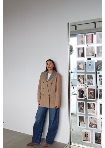 Kruvaze Yaka Premium Blazer Ceket