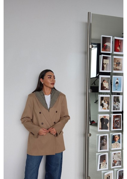 Kruvaze Yaka Premium Blazer Ceket fiyatları