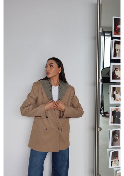 Kruvaze Yaka Premium Blazer Ceket indirimleri