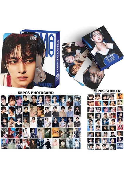 Stray Kıds Lee Know '' Karma '' Çift Yön Baskılı Lomo Card Seti modelleri