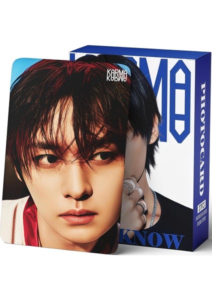 Stray Kıds Lee Know '' Karma '' Çift Yön Baskılı Lomo Card Seti