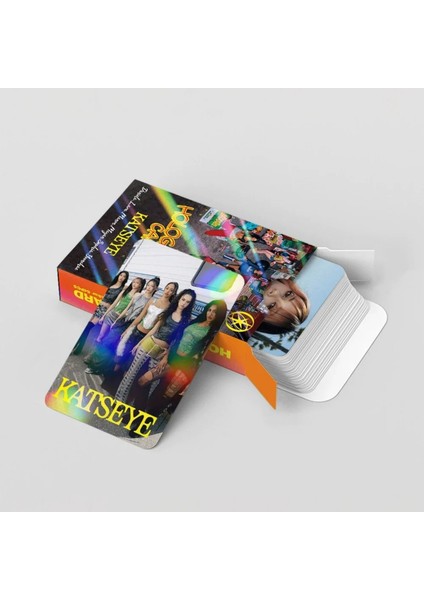 Katseye '' Beautiful Chaos '' Çift Yön Baskılı Hologramlı Lomo Card Seti fırsatları