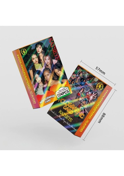 Katseye '' Beautiful Chaos '' Çift Yön Baskılı Hologramlı Lomo Card Seti indirimleri