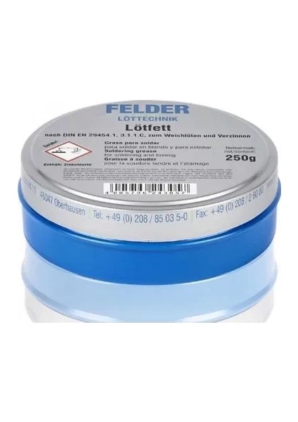 Felder Lötfett Lehim Pastası 250 gr ( Lisinya )