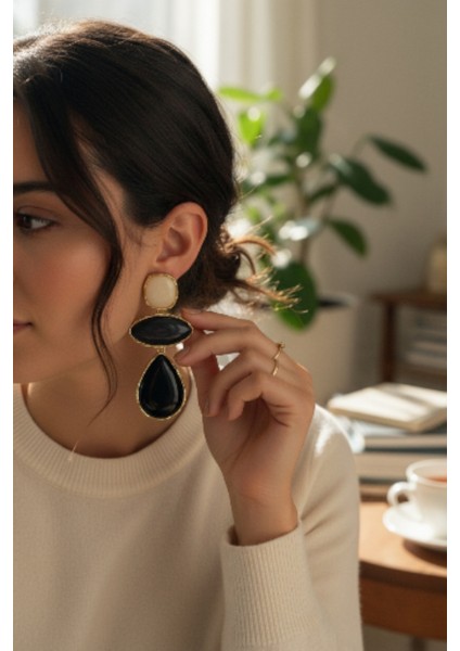 Mng Model Damla Boncuk Sallantılı Küpe