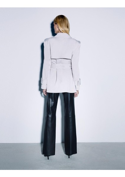 Lensa Gri Kadın Trençkot indirimleri