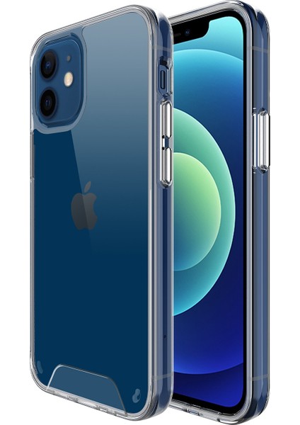 iPhone 12 / 12 Pro Nebula Aqua Transparan Ultra Şeffaf Kılıf Çizilmeye Dayanıklı Tam Kapsamlı Koruma