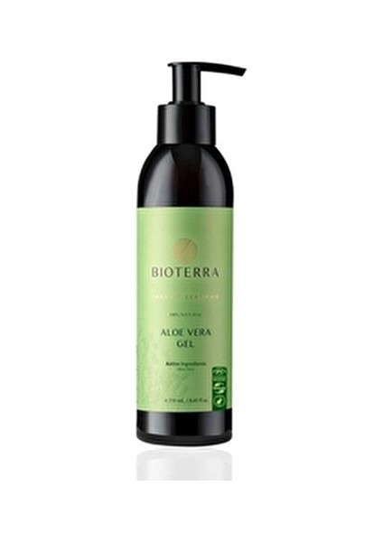 Organik Aloe Vera Jel 250 ml Canlandırıcı Etki Tüm Cilt Tipleri İçin Pompalı Ambalaj modelleri