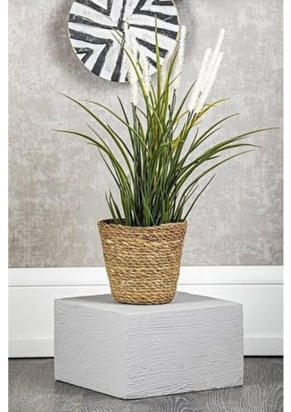 - 2'Li Bambu Büyük-Orta Boy Saksı Altı Poşetli Sepetler Büyük Boy: 20x17x13 cm./Orta Boy: 18x14x11 cm. fiyatları