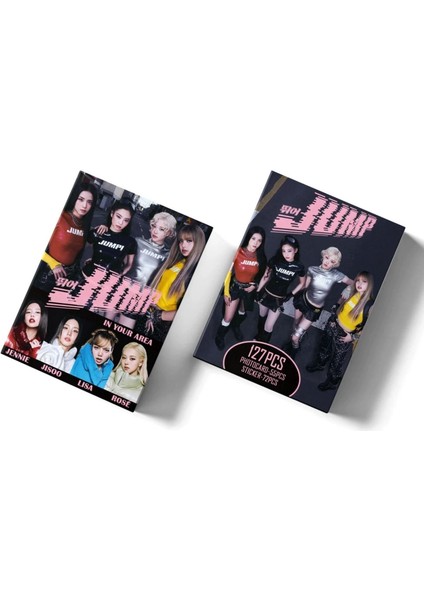 Blackpınk '' Jump '' Çift Yön Baskılı Lomo Card Seti modelleri