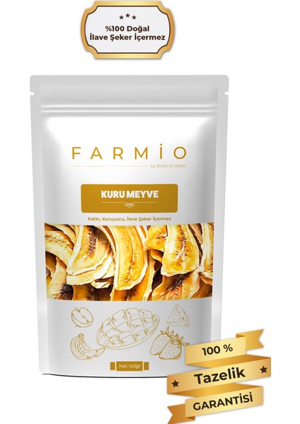 Şekersiz Kurutulmuş Muz – 140GR – Doğal ve Katkısız