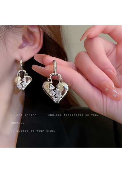 Gümüş Iğne Işık Lüks Moda Elmas Zirkonya Çiçekler Püskül Küpe Soğuk Küpe Net Kırmızı Kişilik Küpe Kadın (Yurt Dışından) fırsatları