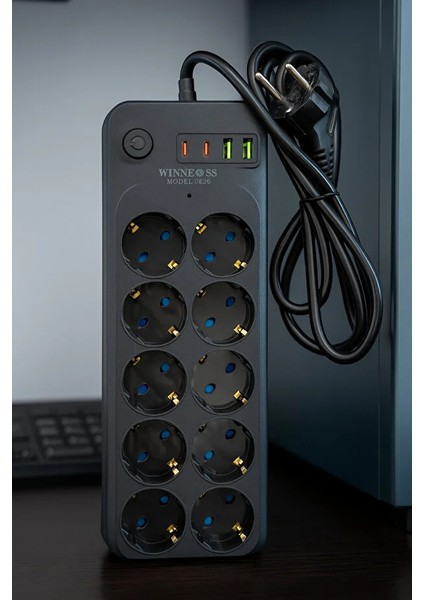 Winboss 3423 – 10’lu Akım Korumalı Priz (Usb + Type-C) fiyatları