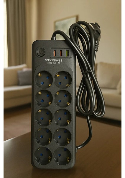 Winboss 3423 – 10’lu Akım Korumalı Priz (Usb + Type-C) modelleri