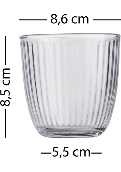 Clara 4'lü Su Bardağı Seti 290 cc