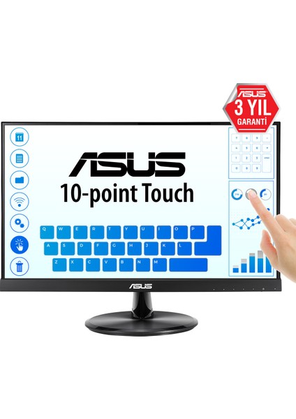 VT229H 21.5" 5ms 1920X1080 Vga/hdmı Vesa mm Dokunmatik LED Monıtor