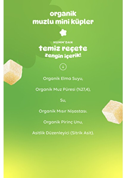 Organik Glutensiz Vegan Mangolu Mini Küpler Atıştırmalık Paketi - 6 Adet Doğal İçeriklerle