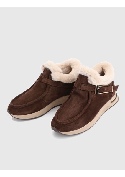 Gyles Hakiki Süet Deri Kahverengi Kadın Bot fiyatları