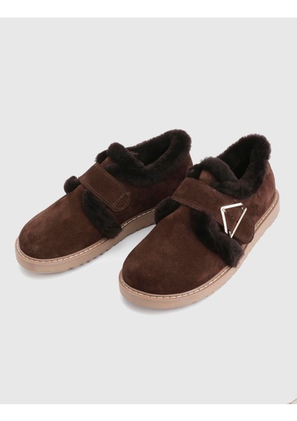 Arya Hakiki Süet Deri Kahverengi Kadın Loafer fiyatları