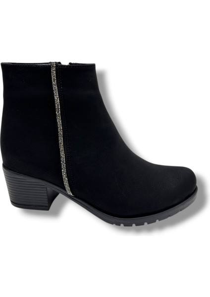 706-26 Yağlı Deri Trend Fashion Fermuarlı Topuklu Kadın Bot fiyatları