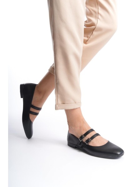 Kadın Cove Siyah Iki Beretli Kut Burun Babet fiyatları