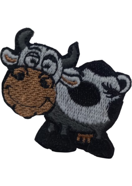 Aplike Ütü ile Yapışan Inek Arma 4 x 4 cm